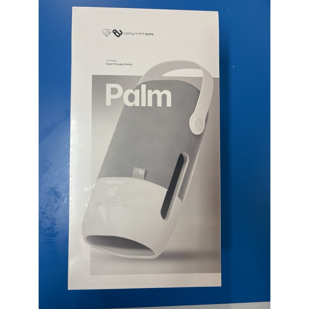 Brand New In Box Caring Mill By Aura "Palm" Cordless Hand‎ Therapy Device